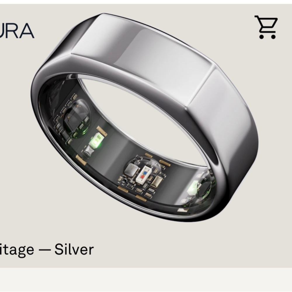 Heritage Gen 3 Silver size 7 Oura Ring